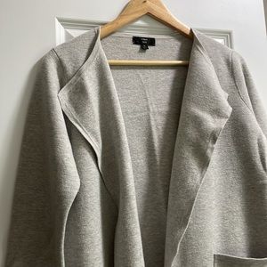 Jcrew Collarless Sweater Blazer - Small